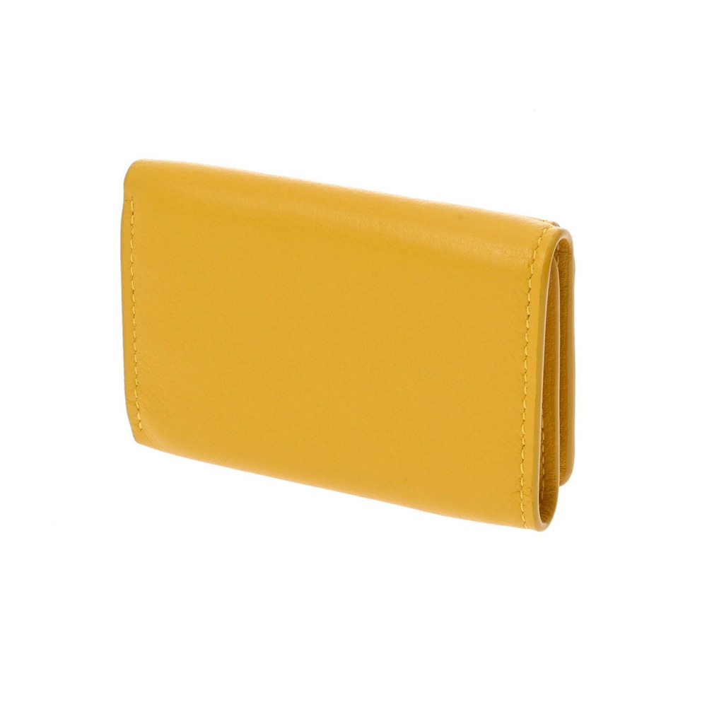 Balenciaga Wallet Tri Leather Paper Yellow fold